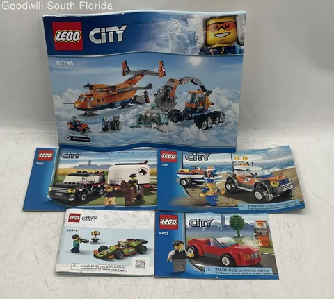 Lego City Assorted Variety Booklet Building Instruction Manuals Lot Of 5 Pcs