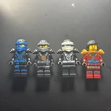 Possession Ninjago Suits Jay, Cole, Nya, And Zane Minifigures READ DESCRIPTION