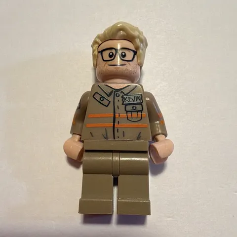 LEGO Ghostbusters Kevin Beckman 75828 Minifigure Gray Outfit RARE RETIRED