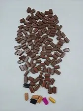 Lot of Lego Parts Reddish Brown Container Treasure Chest No 4738ac01 Gems Used