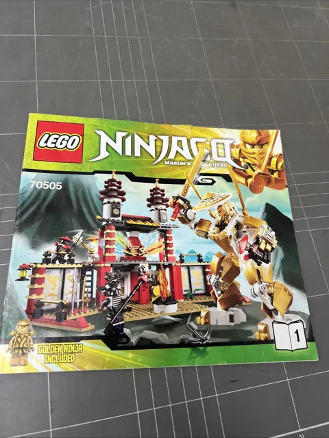 VINTAGE TOY LEGO MANUAL INSTRUCTIONS BOOKLET ART NINJAGO 70505