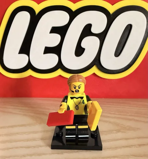 Lego CMF Series 24 Football Referee Minifigure With Accessories 