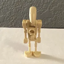 LEGO Tan Battle Droid Minifigure Figure, Plastic Construction Toy Character