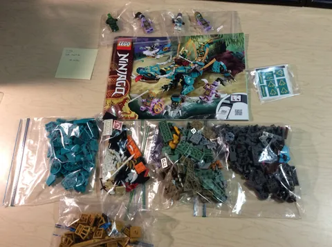 EUC Retired Lego Ninjago #71746 Jungle Dragon "The Island" Lloyd Zane PoulErik