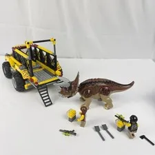 LEGO Dino 5885 Triceratops Trapper Complete With Box Manual Dino & Minifigs