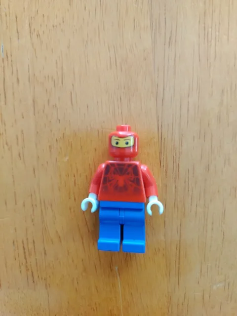 Rare Lego Spider-Man Balaclava Face Minifigure (set 4850, 2003) Crack In Torso 