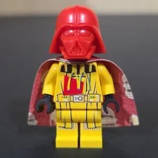 Brickluv Custom Darth Vader Minifigure w/Printed Cape, Helmet & Torso
