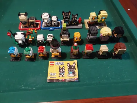lego brickheadz lot of 24 all complete with 1 instruction
