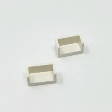 23969 LEGO Parts Panel 1x2x1 w/ Rounded Corners & 2 Sides WHITE (2)