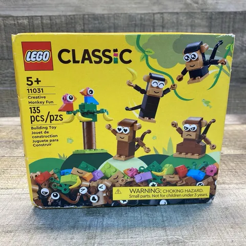 LEGO Classic 11031 Creative Monkey Fun 135 Piece Building Set New, Sealed