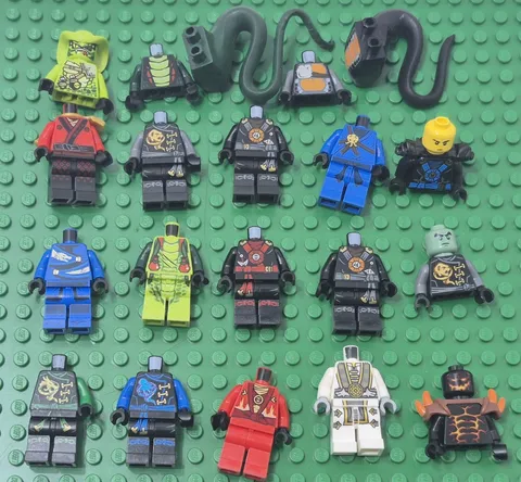 Lot of Lego Ninjago Incomplete Minifigure Missing Parts Pieces Authentic