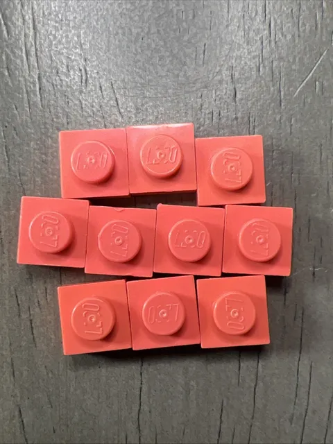 LEGO 3024 1x1 Coral Plates Mosaic Parts 10pcs