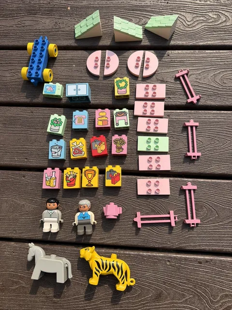 🧱 Vintage LEGO DUPLO Lot – Animals, Figures & Specialty Pieces