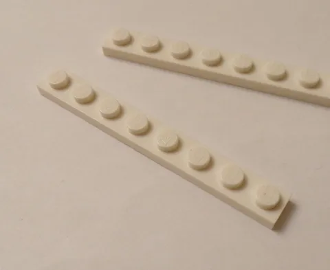 Lego x3 White 1x8 Plates, 3460 (028-186)
