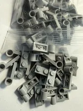 LEGO-NEW-#3172-LIGHT BLUISH GREY-PLATE MOD/ 1 X 2/PIN HOLE END-10 PIECES