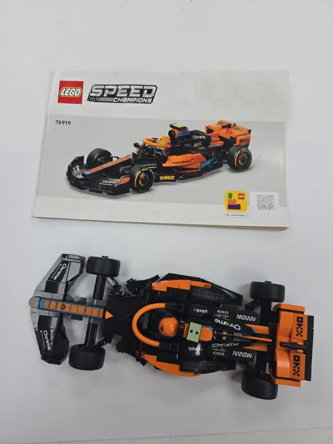 Lego 76919 McClaren F1 Formula 1 Race Car 2023 SPEED CHAMPIONS 100% Complete
