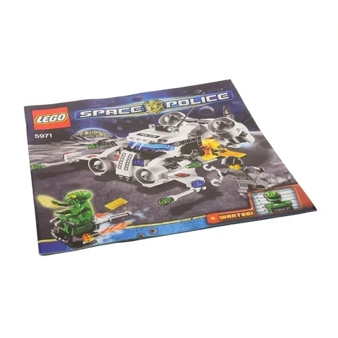 1x LEGO Space Gold Heist Building Instruction Police Spaceship 5971