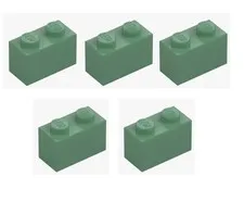 LEGO ® 5x brick 1x2 sand green 3004 4616581 sand green building block replacement brick