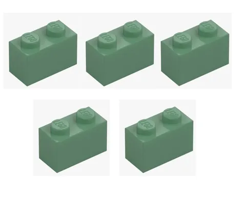 LEGO ® 5x brick 1x2 sand green 3004 4616581 sand green building block replacement brick