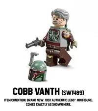 LEGO® Star Wars Cobb Vanth Minifigure w/ Boba Fett Helmet & Blaster 75437 NEW