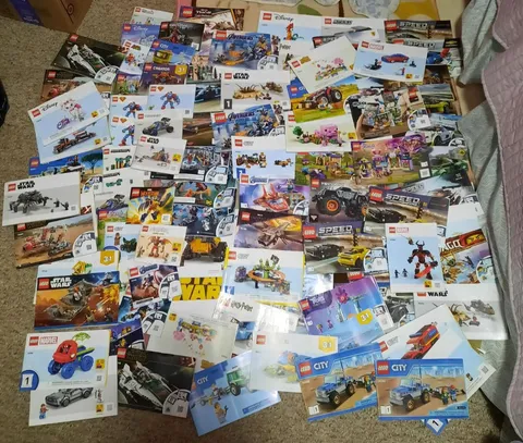 LEGO Instruction Booklets Bulk Lot - 100+ BOOKLETS - USED - AS IS - READ