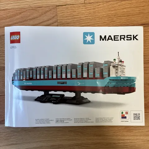 LEGO 40955: Maersk Dual-Fuel Container MANUAL ONLY