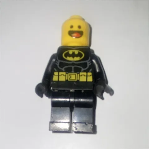 LEGO Minifigure Batman Character Black Suit Yellow Bat Logo Utility Belt Torso