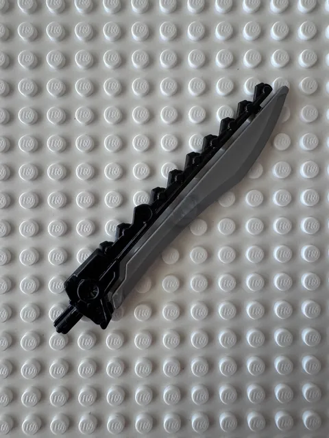LEGO Hero Factory Weapon, Saw with Molded Flat Silver Sword 98568pb02