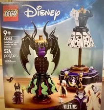 Lego Disney Villains Maleficent’s and Cruella De Vil’s Dresses 43262 Brand New
