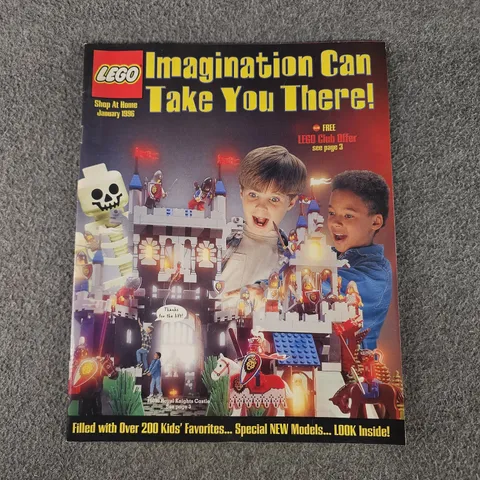 Lego Shop At Home Holiday Gift Catalog Magazine January 1996 Castle Cover