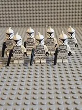 X7 No Cracked LEGO Star Wars Clone Trooper Phase 1 Minifigure Lot