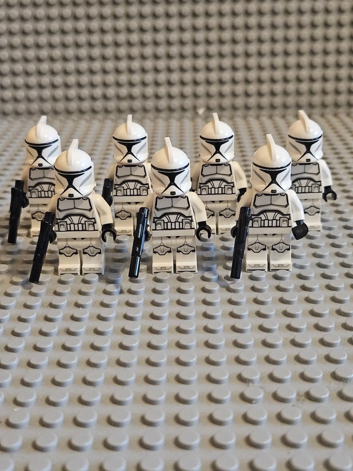 X7 No Cracked LEGO Star Wars Clone Trooper Phase 1 Minifigure Lot
