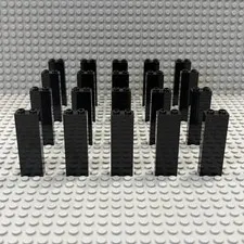 Lego 2454 Block Wall Brick Pillar Columns 1x2x5 (Pack of 20) : Black