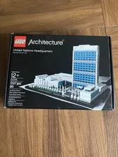 LEGO Architecture: United Nations Headquarters (21018) Complete W/ Instructions