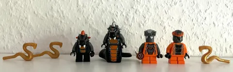 LEGO Ninjago Minifigures Constrictai: Skalidor, Chokun, Snike, Bytar (2012)