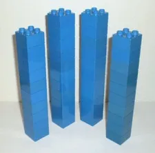 Lego DUPLO Lot of 42 Pieces - Blue 2x2 Building Blocks Bricks