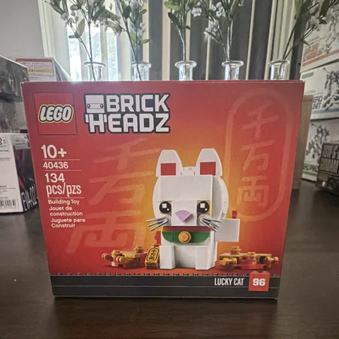 LEGO BrickHeadz Lucky Cat 40436 Complete Set Limited Edition 134 Pieces