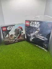 LEGO Star Wars Lot – 75344 Boba Fett Microfighter & 30654 X-Wing, New