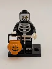 LEGO Skeleton Guy Minifigure Series 14 COL221 71010 Jack O Lantern Genuine CMF