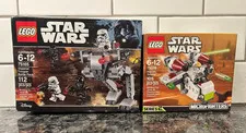 LEGO Star Wars Retired Bundle 75076 Republic Gunship & 75165 Battle Pack NEW