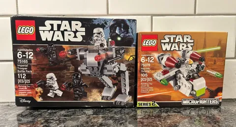 LEGO Star Wars Retired Bundle 75076 Republic Gunship & 75165 Battle Pack NEW