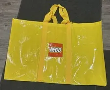GIANT Extra Large LEGO STORAGE Carrying BAG Yellow Handles 20" X 30"
