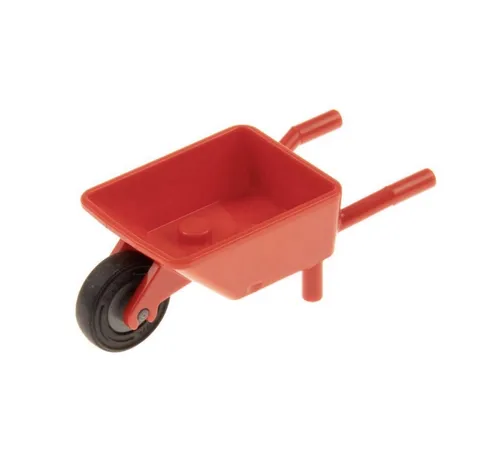 Genuine LEGO Factory Sealed Parts Bag Red Wheelbarrow Shovel Accessories OEM