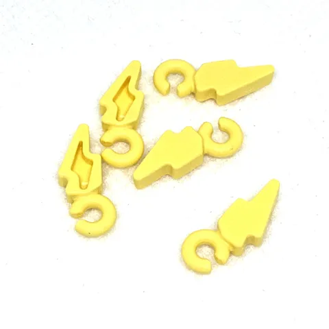 LEGO Parts - Bright Light Yellow Charm- Lightning Bolt - No 77817 - QTY 5