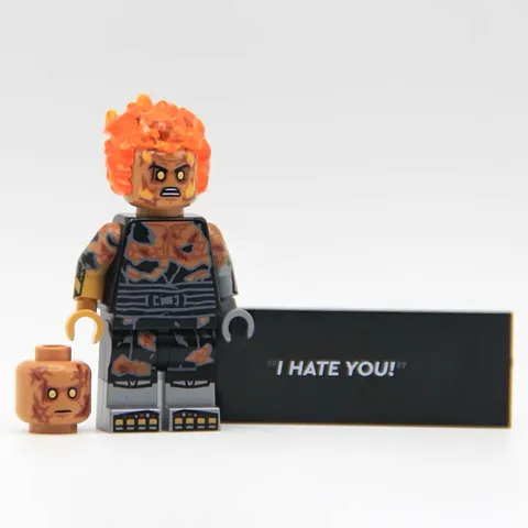 Lego Star Wars raid customs mustafar anakin skywalker burnt