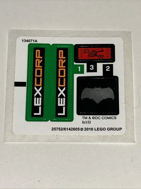 Lego New Sticker Sheet HEROES OF JUSTICE SKY HIGH BATTLE   #76046