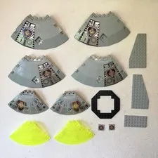 VTG 90’s LEGO Space UFO Parts Lot Printed Pieces Lot Alien Translucent Saucer