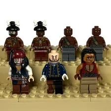 Lego Pirates Of The Caribbean Lot Cannibal Jack Sparrow Zombies Hector Barbossa