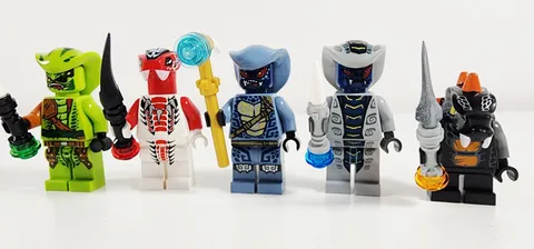 Lego Ninjago Rise of the Snakes Minifigure Lot of 5 Serpentine