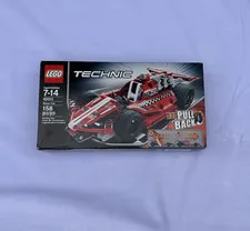 LEGO Technic Race Car 42011 Pull-Back 158 Pieces Ages 7+ *Damaged Box*